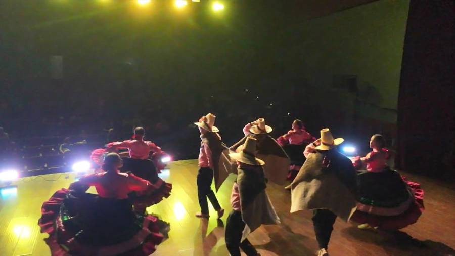 Agrupaciones de Argentina, Colombia, El Salvador, Chile y México participaron en el 11º Encuentro Internacional Folklórico NA-IN, celebrado en el Teatro de la Ciudad de Ramos Arizpe.