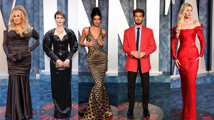 El desfile de celebridades que engalanó el evento nocturno.