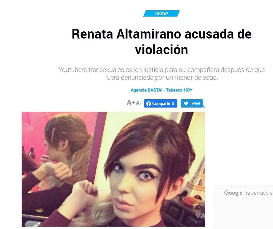 $!Amante ‘trans’ de Pedro Ferriz Hijar, fue acusada de abuso sexual en el 2016