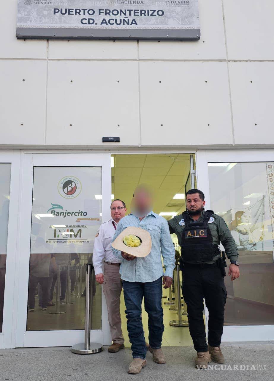 $!El ciudadano estadounidense fue detenido en la comunidad de San Carlos, en el municipio de Jiménez.