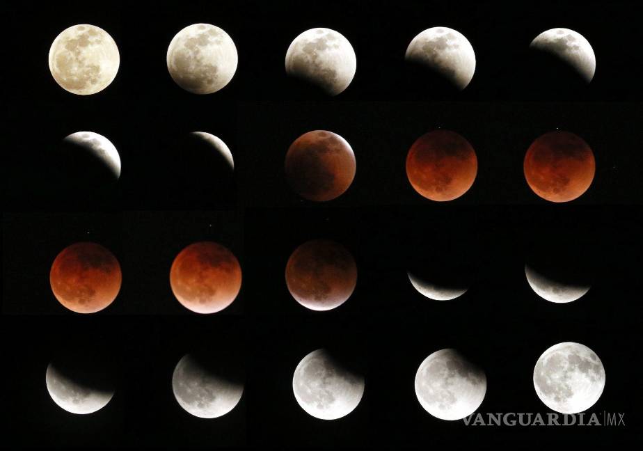 Así se vio el eclipse total de Luna en el mundo, fotografías