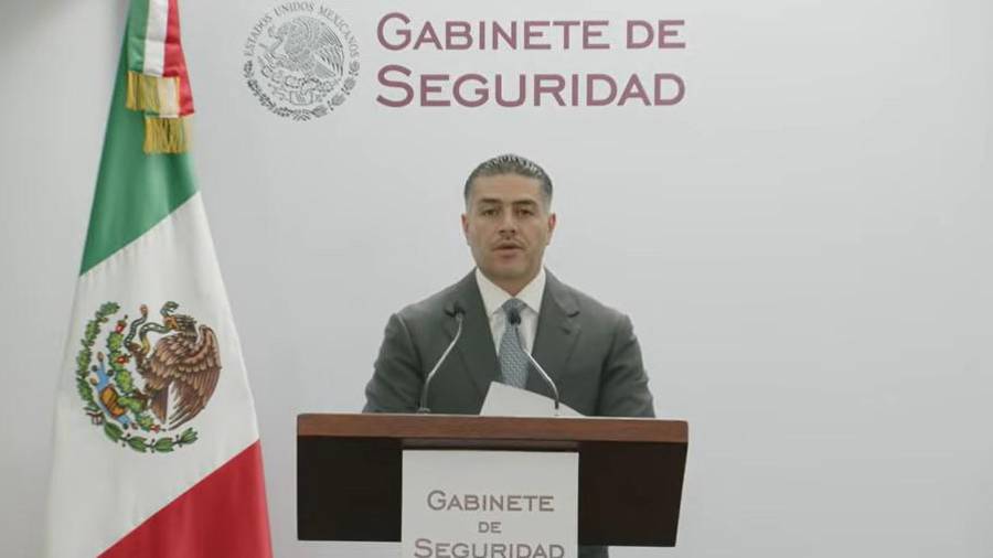En conferencia de prensa el secretario habló sobre la detención de ‘El Limones’.