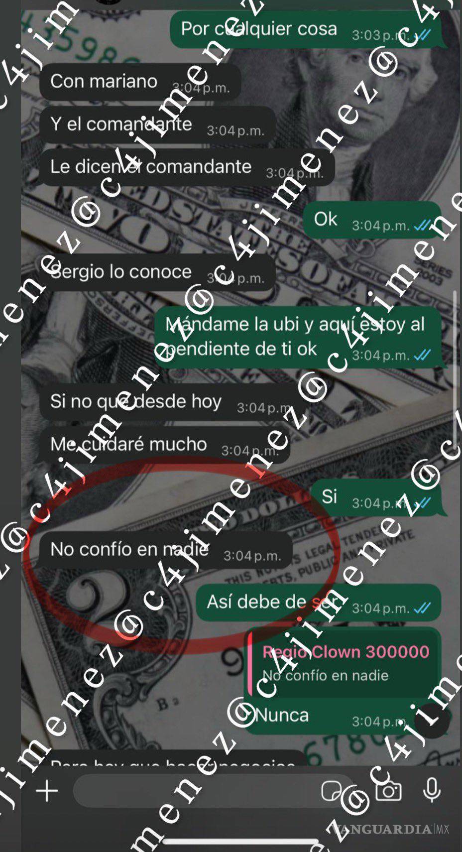 $!Revelan conversación de Regio Clown; junto a B-King fueron a ver a ‘El Comandante’ antes de ser asesinados