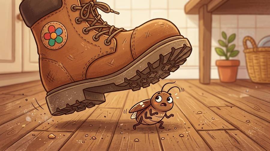 Aplastar una cucaracha puede parecer una solución rápida, pero en realidad empeora el problema.