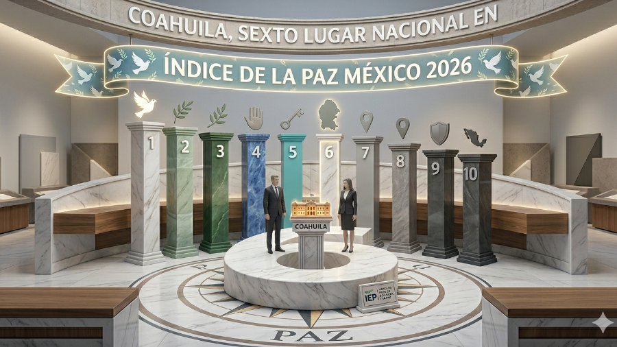 Saltillo, Acuña, Torreón y Monclova reportaron bajas tasas de homicidios por cada 100 mil habitantes, según el análisis presentado por el Institute for Economics and Peace.