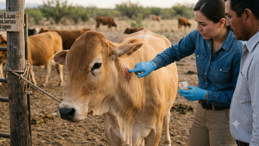 Senasica mantiene vigilancia ante la presencia del parásito, cuya infección puede ser mortal para los animales si no se atiende a tiempo.