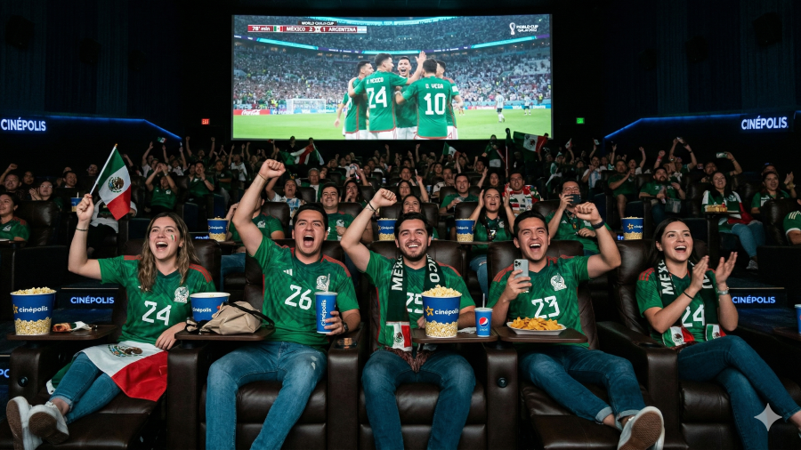 Cinépolis proyectará 17 partidos del Mundial 2026 en México, incluidos los tres encuentros del Tri en fase de grupos, para llevar la Copa del Mundo a la pantalla grande.