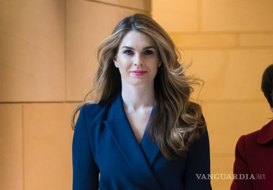 $!27/02/2018. Hope Hicks, exdirectora de Comunicaciones de la Casa Blanca, llega a una reunión con la Comisión de Inteligencia de la Cámara de Representantes.