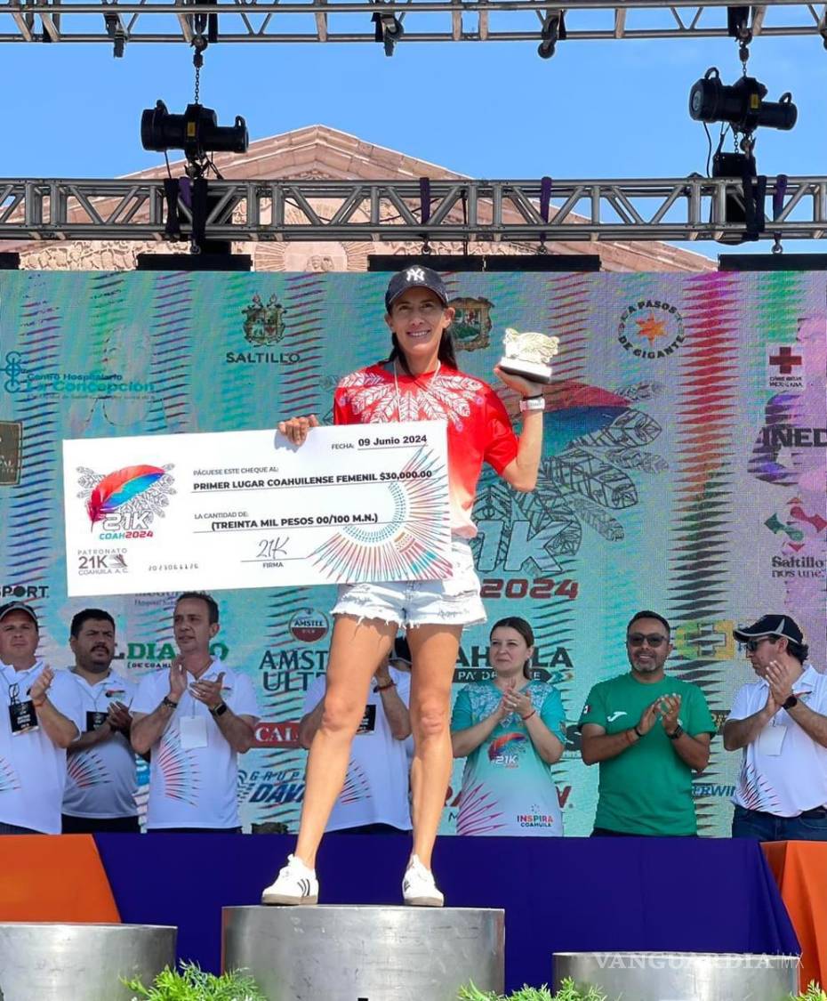 $!La corredora coahuilense busca nuevamente figurar entre las mejores de la clasificación absoluta femenil en la edición 2025.