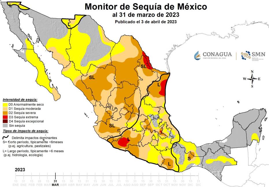 $!Sufre mitad del territorio coahuilense de sequía severa: Conagua