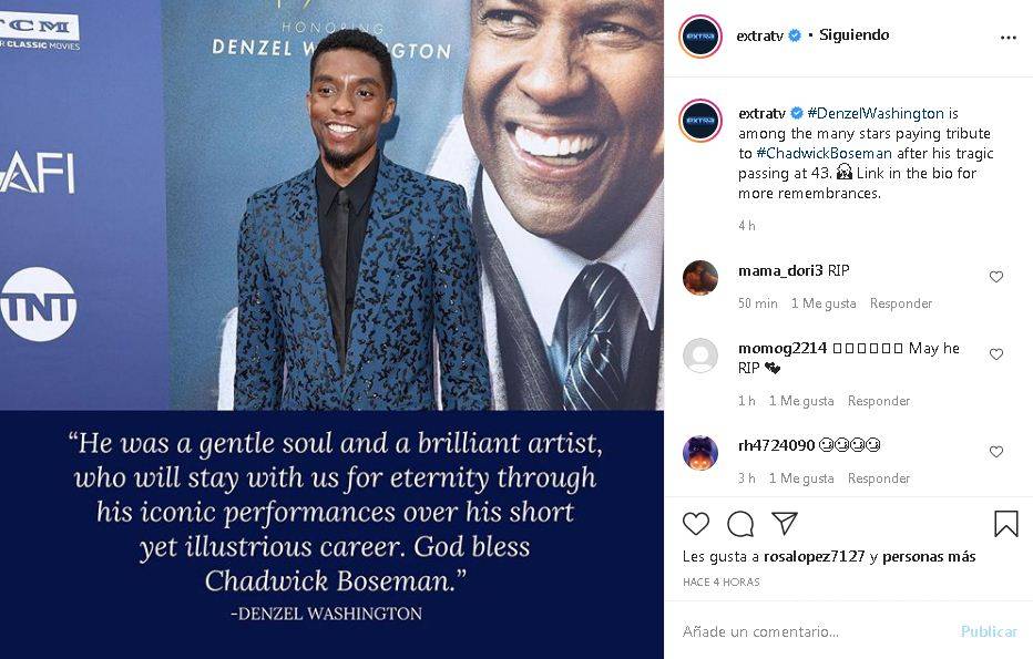 $!Las celebridades recuerdan y despiden a Chadwick Boseman