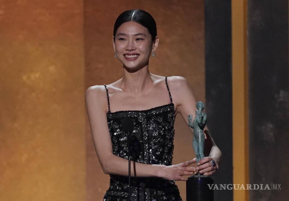 $!Jung Ho-yeon recibió el Premio SAG a la Mejor Actriz en una serie de drama, por El Juego del Calamar”.