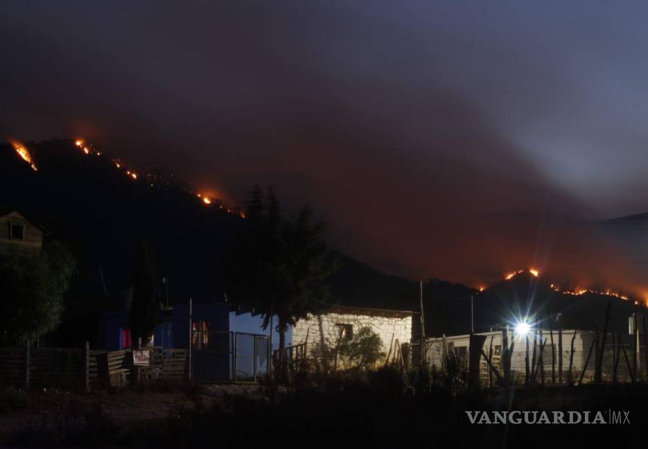 $!Aspectos incendio en Sierra Hermosa, Arteaga.