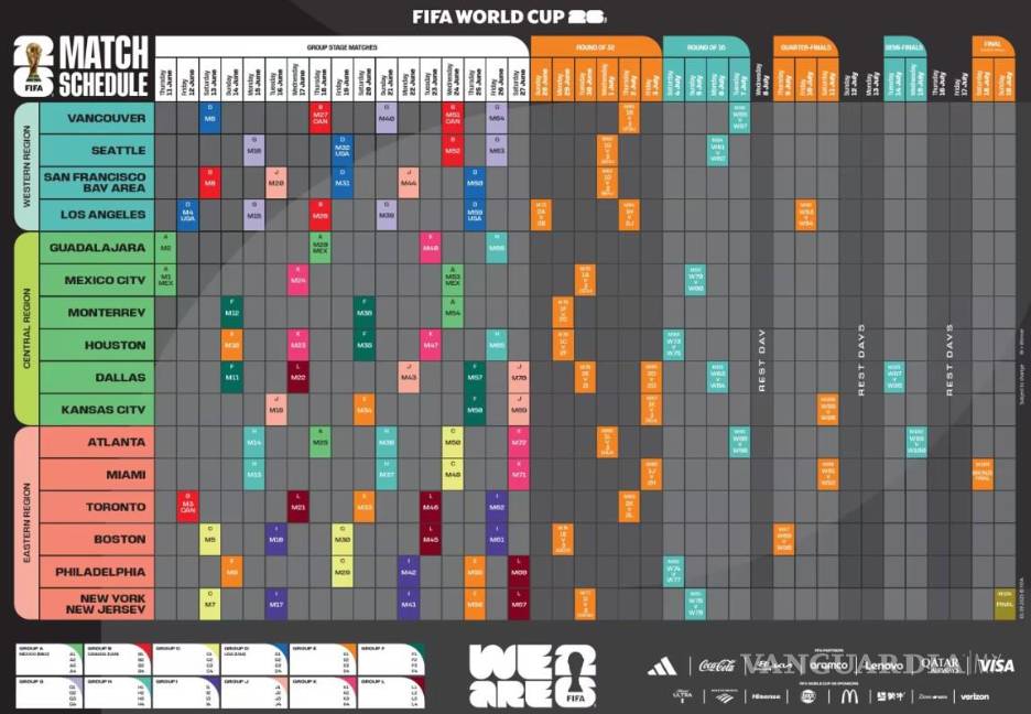 $!Los juegos en Monterrey serán los días 14 y 20 de junio.
