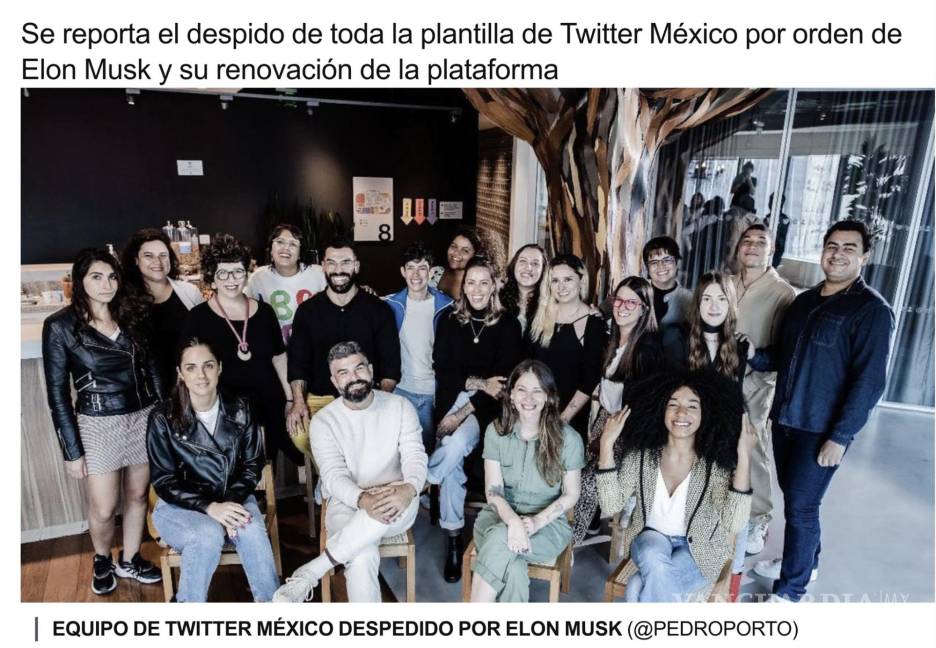 $!Elon Musk despide al personal de Twitter México