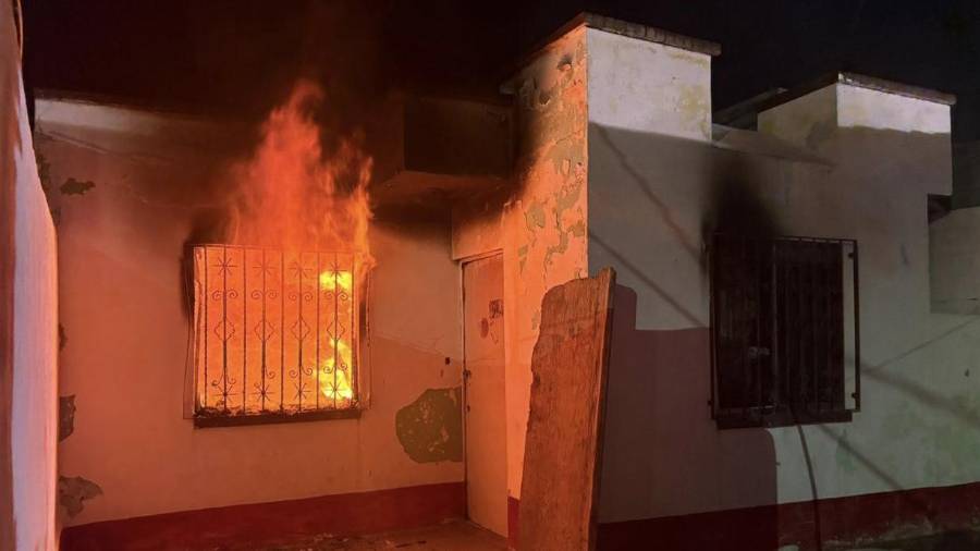 El inmueble afectado se encontraba deshabitado al momento del siniestro.