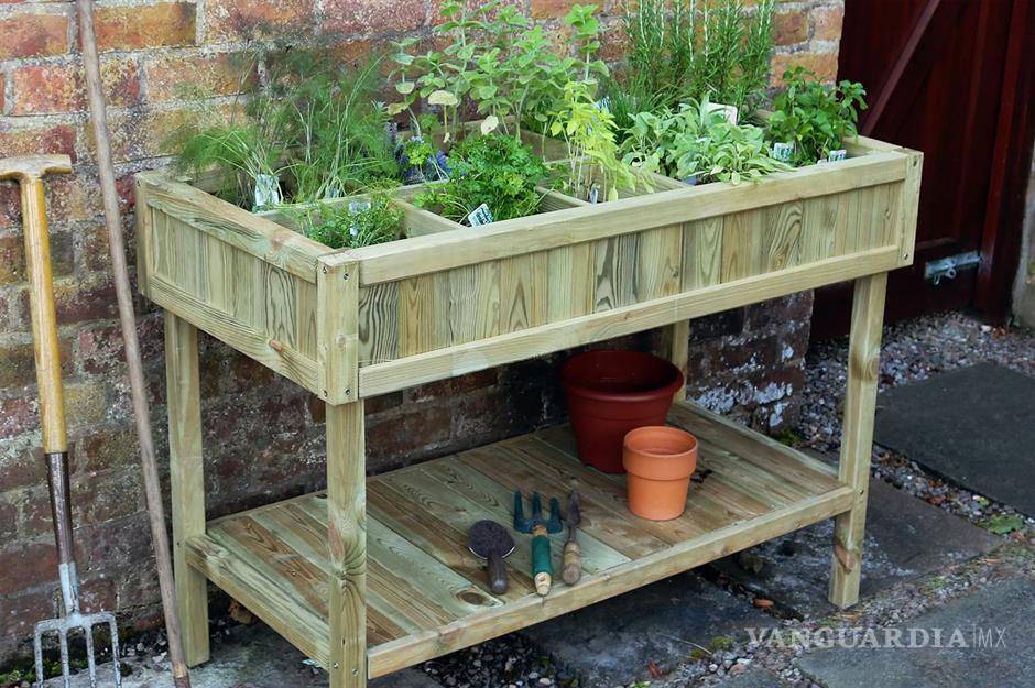 $!Puedes hacer tu propia mesa para cultivar hierbas aromáticas.