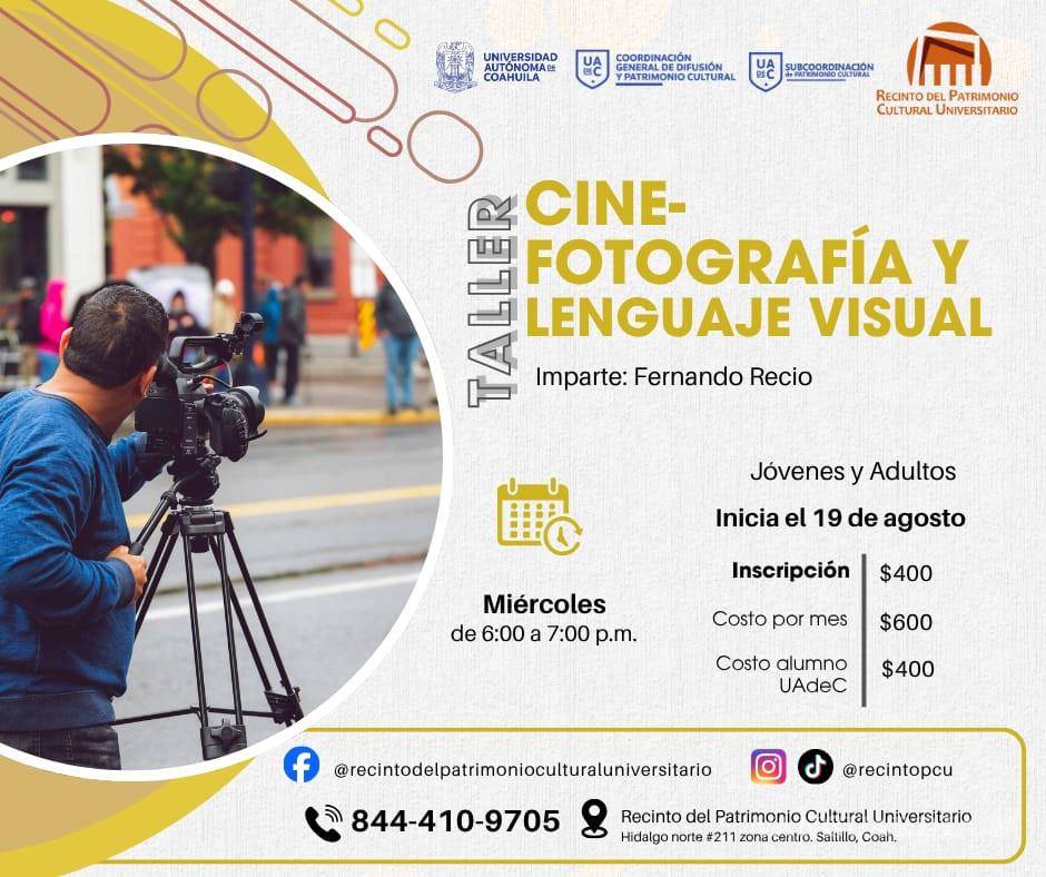 $!La oferta académica incluye talleres de fotografía digital, cortometraje, cinefotografía, dibujo artístico, pintura al óleo, modelado, entre otros.