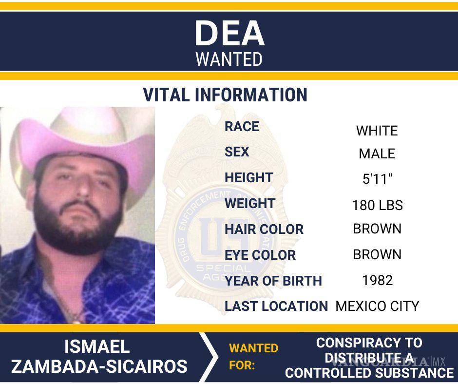 $!DEA actualiza ficha de búsqueda de ‘Mayito Flaco’ tras sanción de EU; lo ubica en la CDMX
