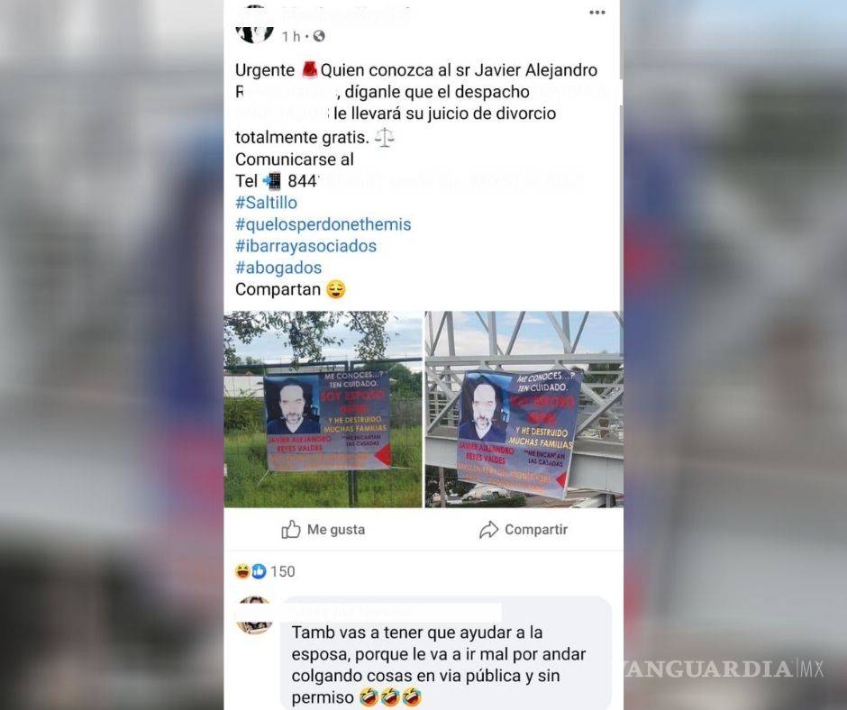 $!Se 'desata ola' de ofertas en Saltillo para hombre exhibido en manta; otros las cuestionan