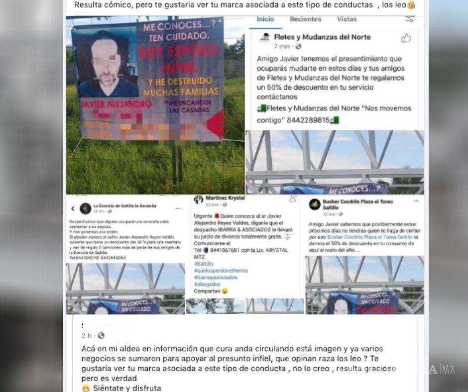 $!Se 'desata ola' de ofertas en Saltillo para hombre exhibido en manta; otros las cuestionan