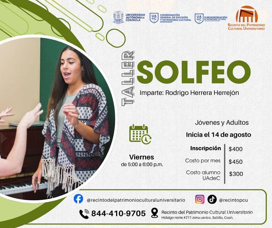 $!Saltillo: UAdeC abre inscripciones para talleres de Piano y Solfeo