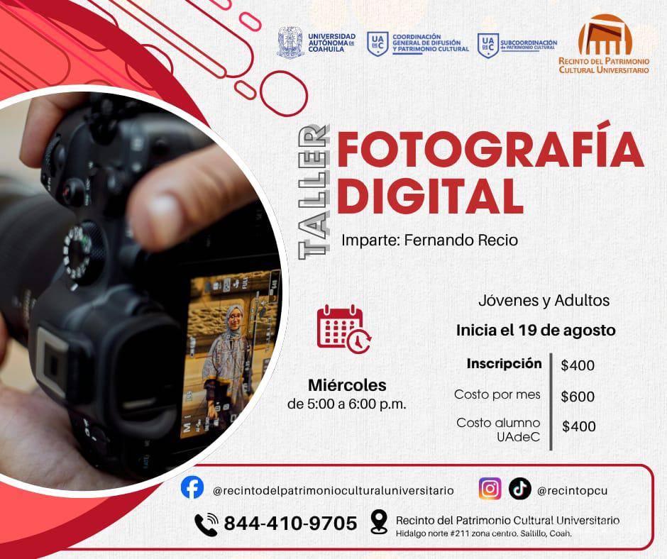 $!Saltillo: UAdeC abre talleres de fotografía, cine y producción audiovisual