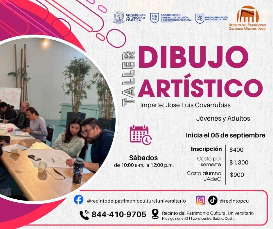 $!La UAdeC invita a jóvenes y adultos a integrarse a los talleres de Dibujo Artístico y Pintura al Óleo que iniciarán durante septiembre.