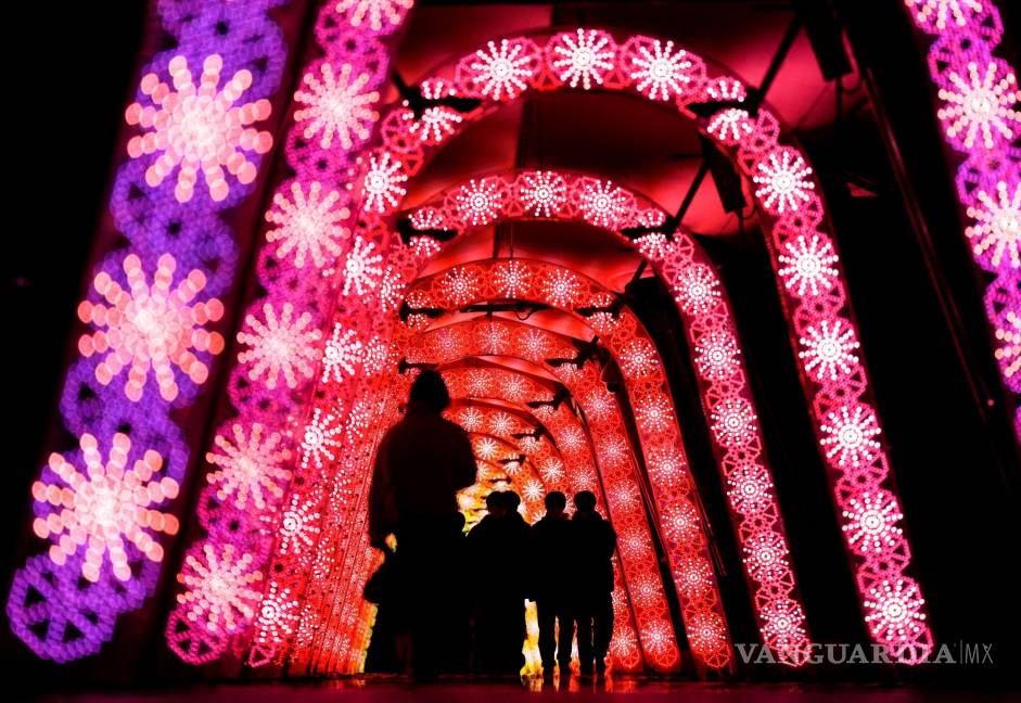 $!Los visitantes caminan a través de una iluminación de temporada navideña en Tokio, Japón. EFE/EPA/Kimmasa Mayama