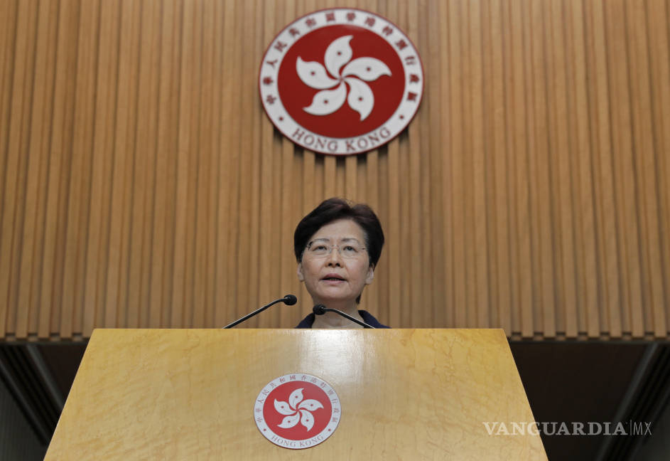 $!Carrie Lam, jefa ejecutiva de Hong Kong promete diálogo para acabar con las protestas