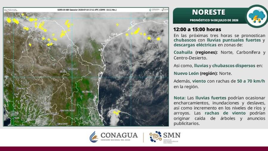 Protección Civil del Estado mantiene comunicación con las unidades municipales para monitorear las lluvias y atender cualquier incidencia que pudiera presentarse.