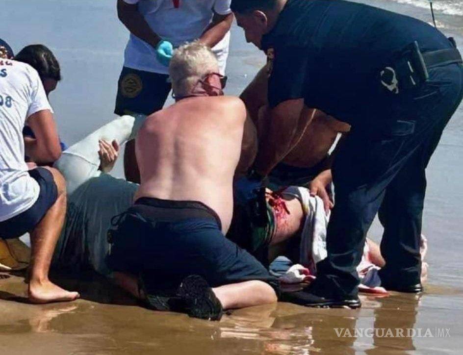 $!Serían cuatro las personas atacadas por un tiburón en la Isla del Padre