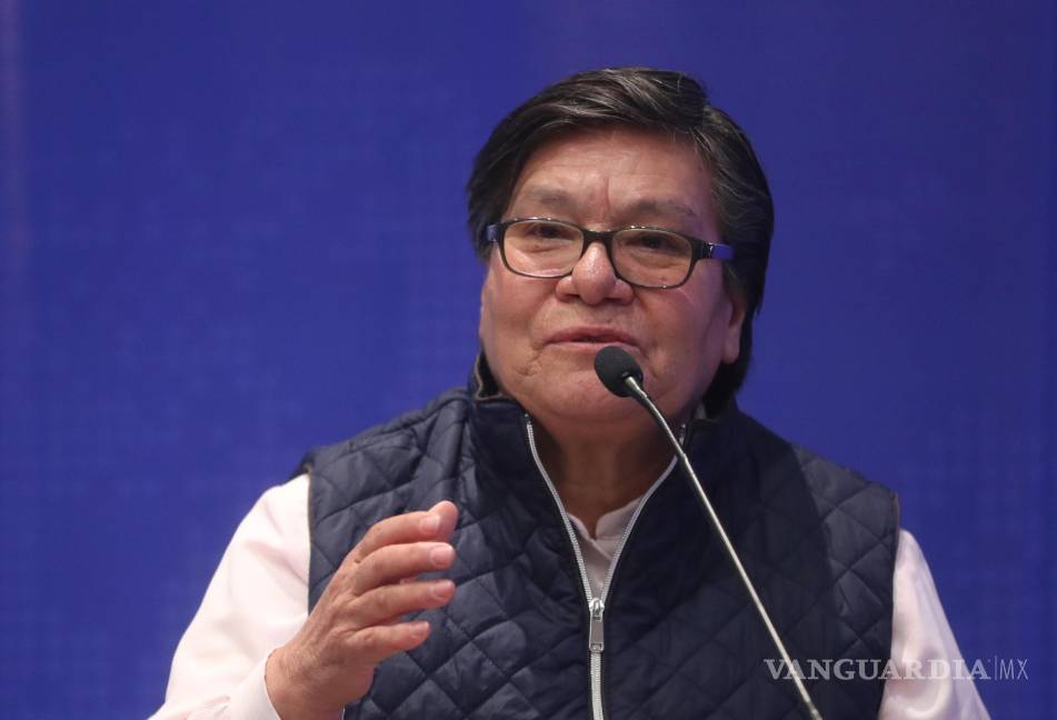 $!La directora del albergue CAFEMIN, María Magdalena Silva, en la conferencia de prensa en la Ciudad de México (México).