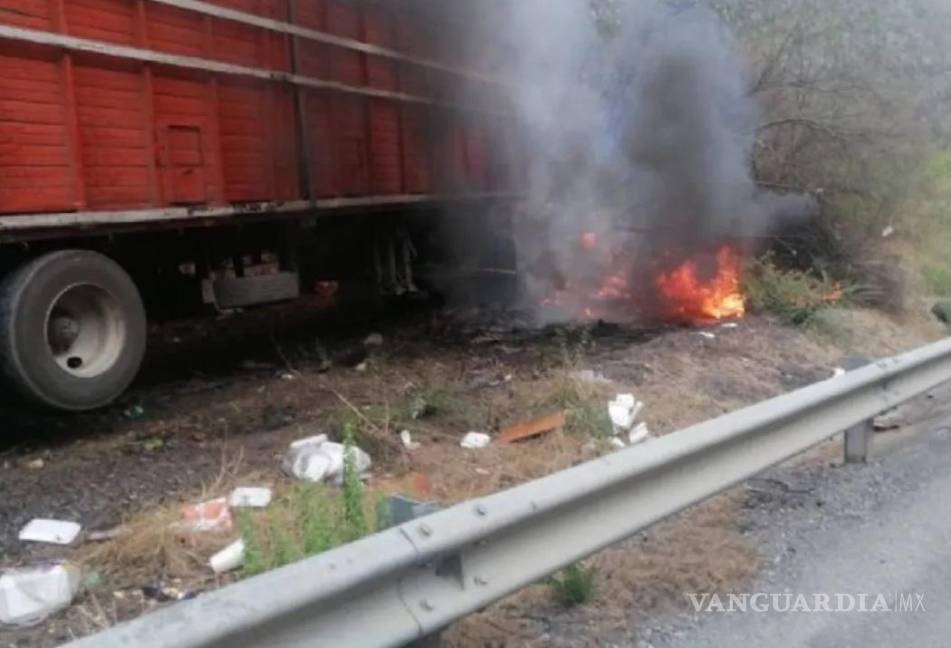 $!Familia murió calcinada en accidente carretero en Tamaulipas