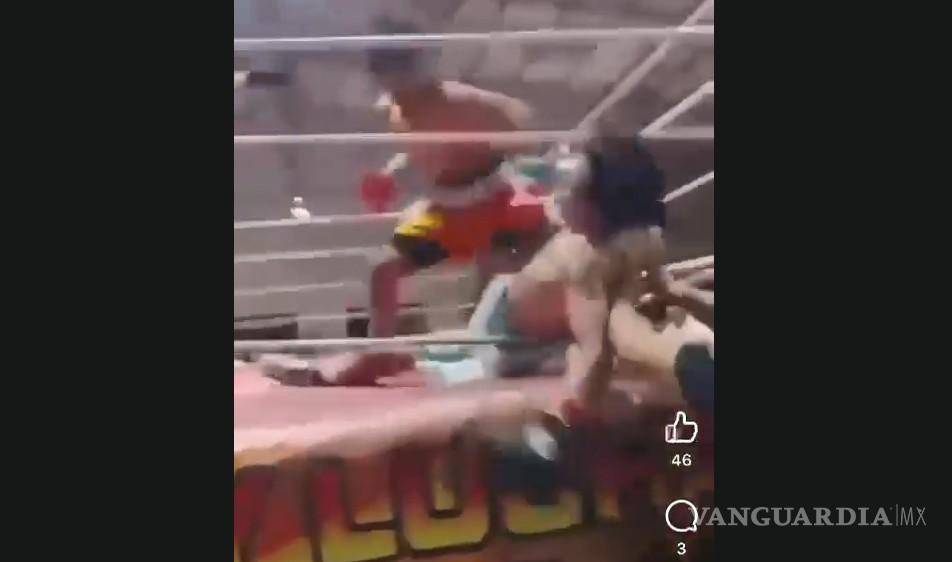 $!El joven fue noqueado por su contrincante en una función de box en Cuatro Ciénegas.