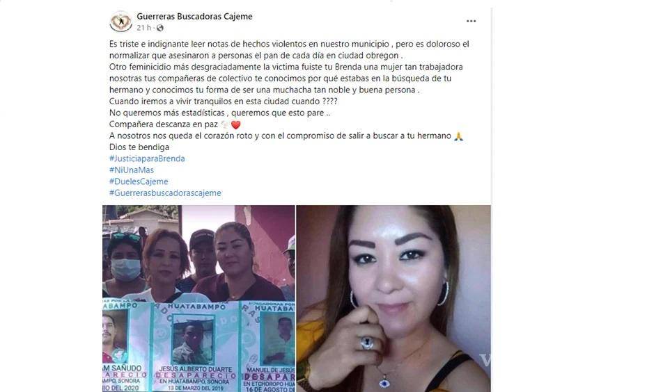 $!Brenda Jazmín buscaba a su hermano desaparecido, la encontraron muerta el fin de semana