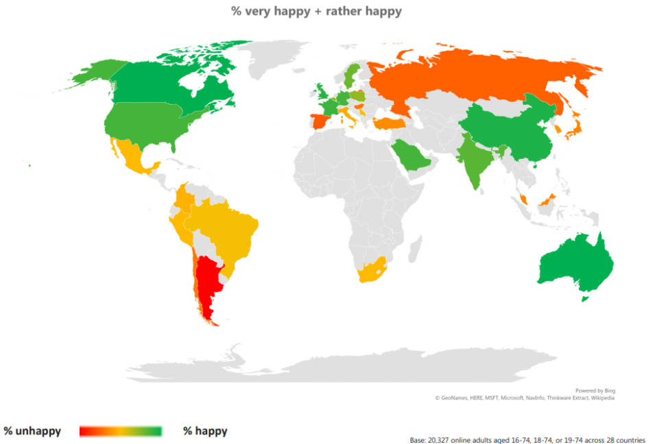 $!México es el doceavo país más infeliz del mundo, según Ipsos