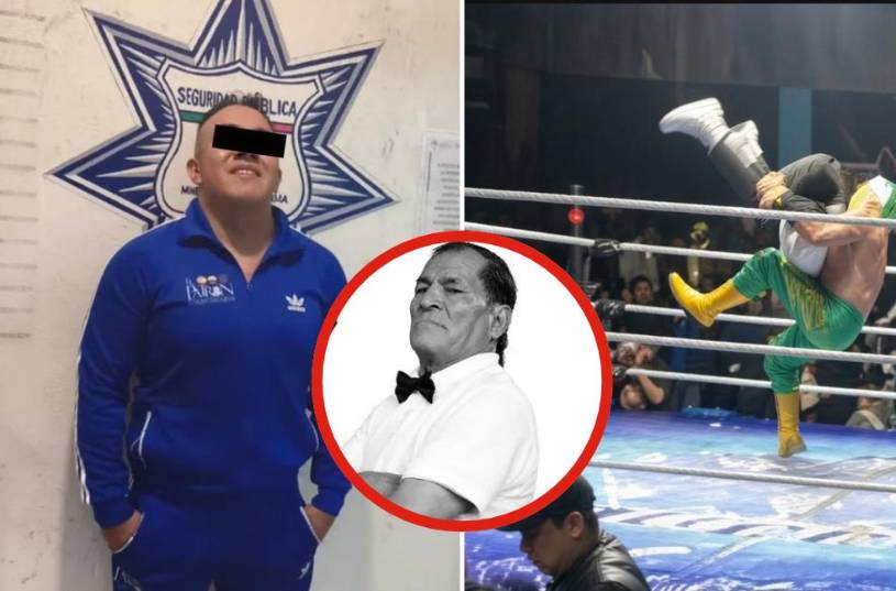 El Búho Pineda, histórico réferi de la lucha libre hidalguense, falleció durante una función en Mineral de la Reforma; el Hijo de Fishman fue detenido mientras se investigan los hechos.