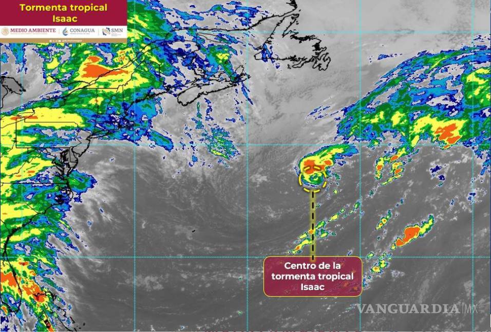 $!Se forma Tormenta Tropical Isaac sobre el océano Atlántico