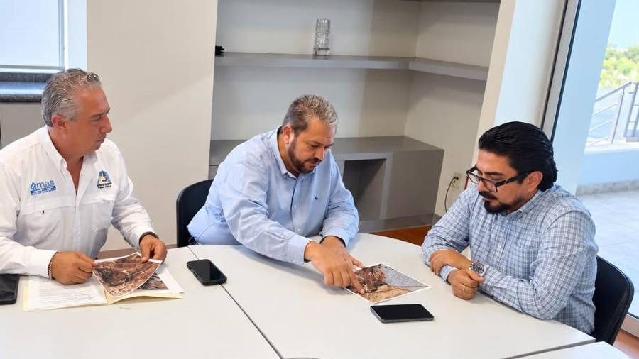El alcalde Tomás Gutiérrez Merino se reunió con Luis Carlos Alatorre Cejudo, director general del Organismo de Cuenca Río Bravo de la Conagua