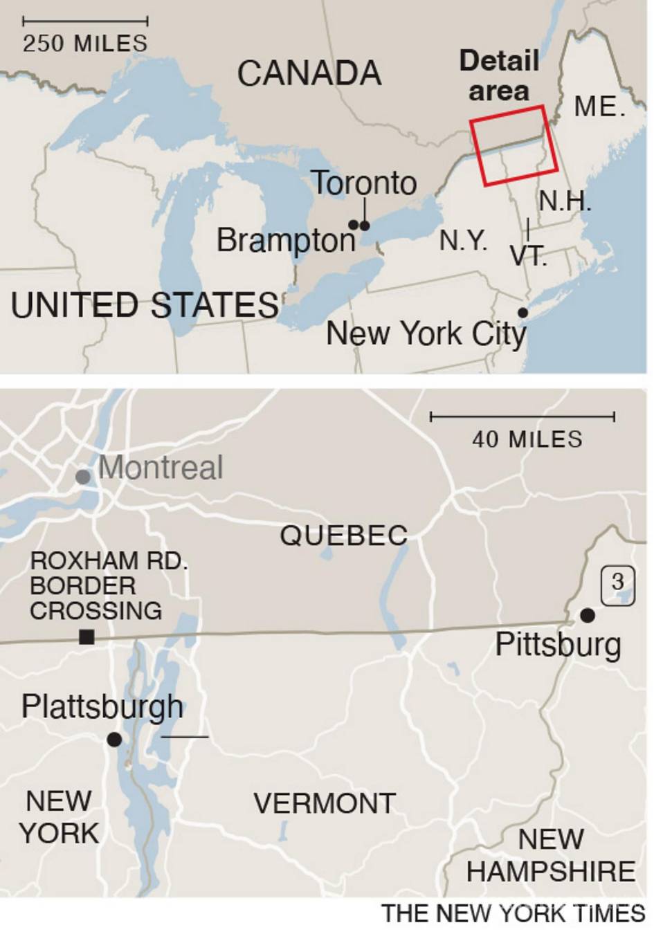 $!Las autoridades canadienses están preocupadas de que las deportaciones masivas prometidas por Donald Trump empujen a los migrantes hacia el norte.