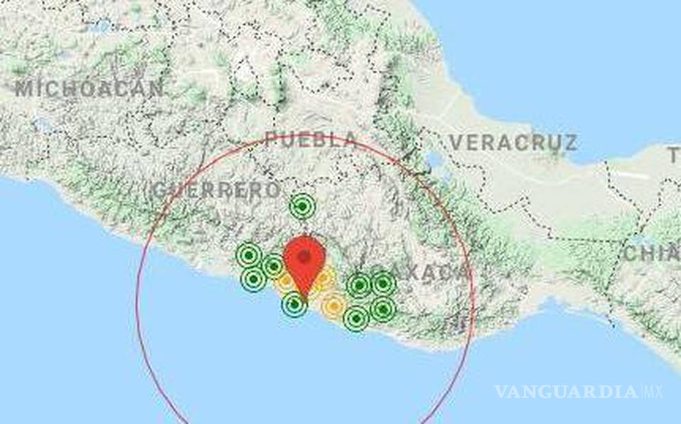Sismo de magnitud 5.2 sacude Oaxaca