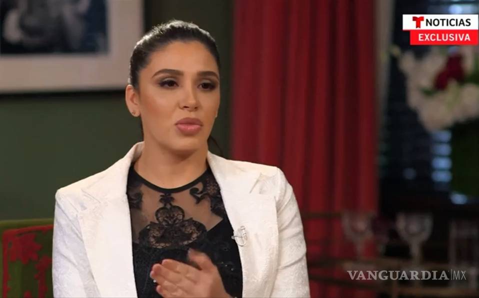Emma Coronel se siente tranquila por ver sonreír a 'El Chapo'