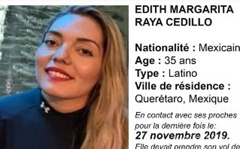 Mexicana desaparece en París; embajada de México emite alerta