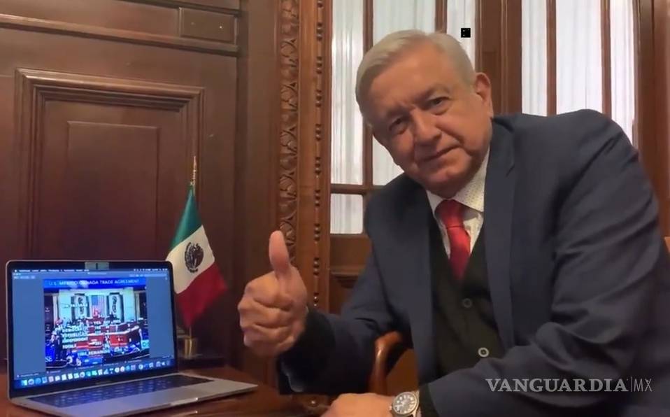 AMLO celebra aprobación de T-MEC en Cámara de Representantes de EU