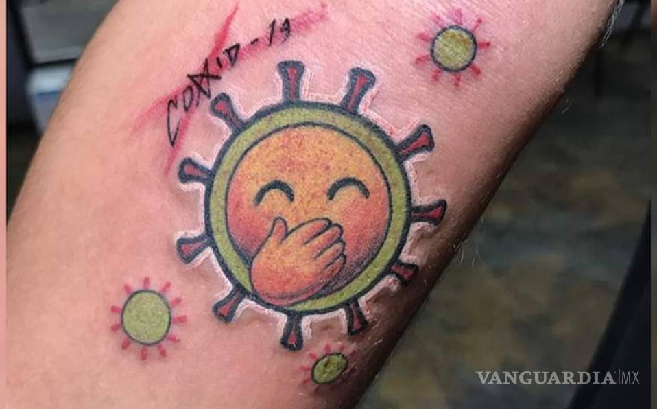 Coronavirus: En Tamaulipas un hombre se hace tatuaje de COVID-19 y las redes estallan