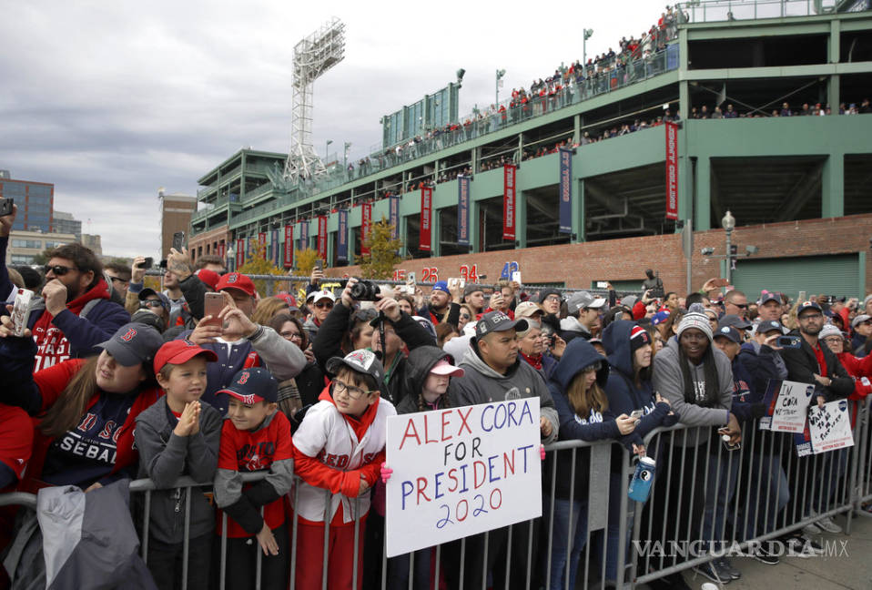 $!Así festejaron los Red Sox de Boston su noveno campeonato