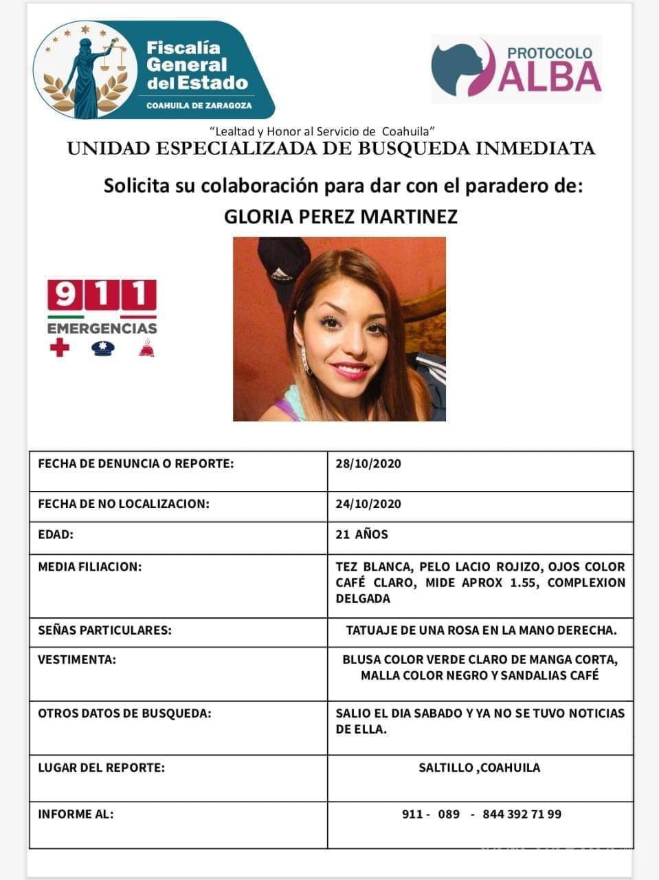 $!No aparece María Fernanda y desapareció una joven más en Saltillo