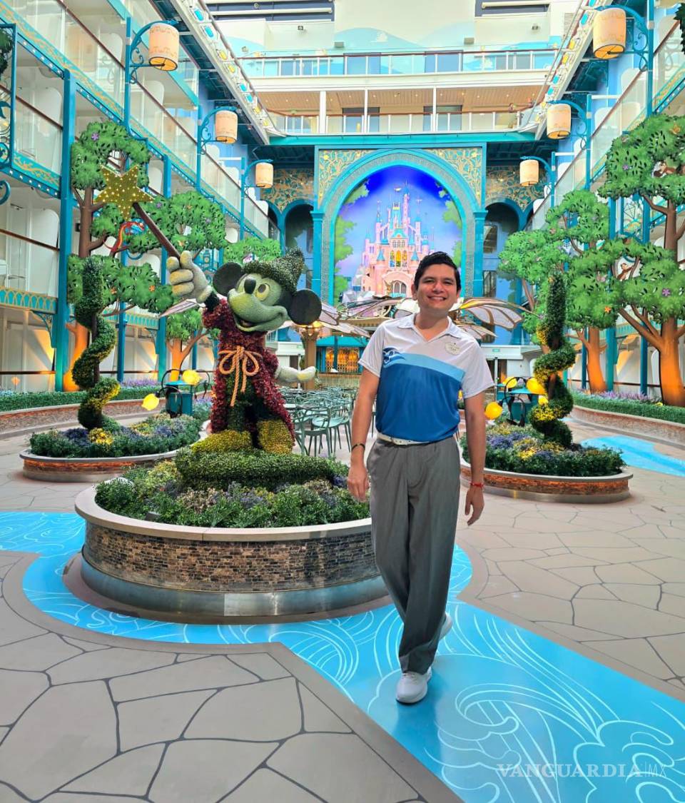 $!Logro. Tras siete meses de trabajo a bordo del Disney Adventure, el artista regresó a Saltillo con nuevas herramientas que ahora busca compartir con las nuevas generaciones.