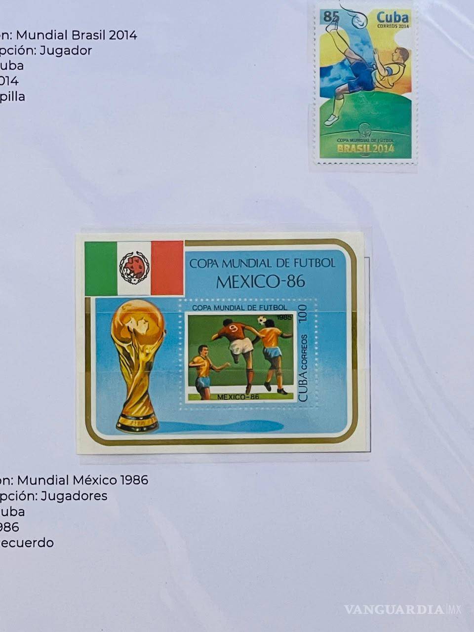 $!El Museo de Historia de Ramos Arizpe alberga una de las colecciones filatélicas futbolísticas más importantes que se exhiben actualmente en México.